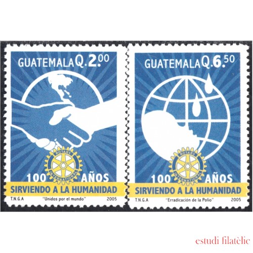 Guatemala 546/47 2005 100 Años de Rotary International MNH