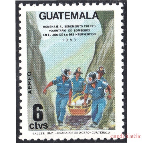 Guatemala A- 801 1985 Cuerpo Voluntarios de Bomberos MNH