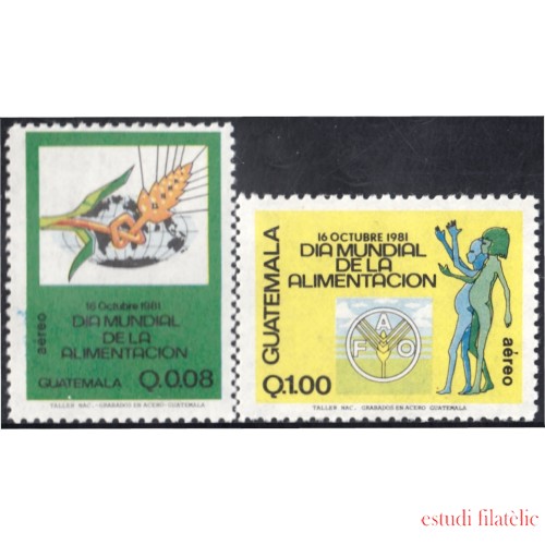 Guatemala A- 765/66 1983 Día Mundial de la Alimentación MNH