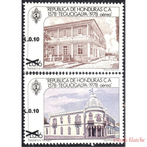 Honduras A- 734/35 1989 Villa de Tegucigalpa MNH