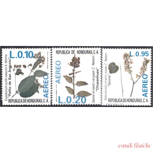 Honduras A- 710/12 1987 Flora Plantas y flores flowers MNH