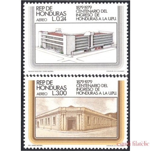 Honduras A- 640/41 1979 Centenario del ingreso de Honduras a la UPU MNH