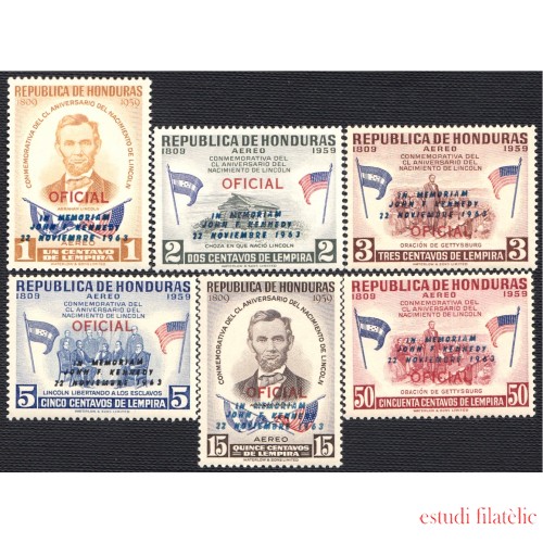 Honduras A- 296/01 1964 Abraham Lincoln MNH