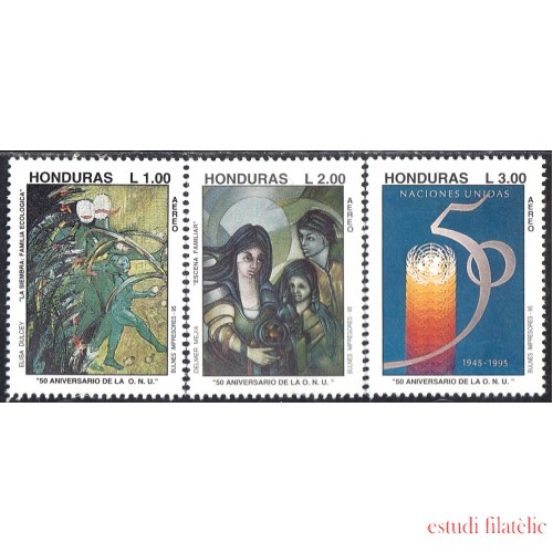 Honduras A- 857/59 1995 50 Aniversario de la ONU MNH