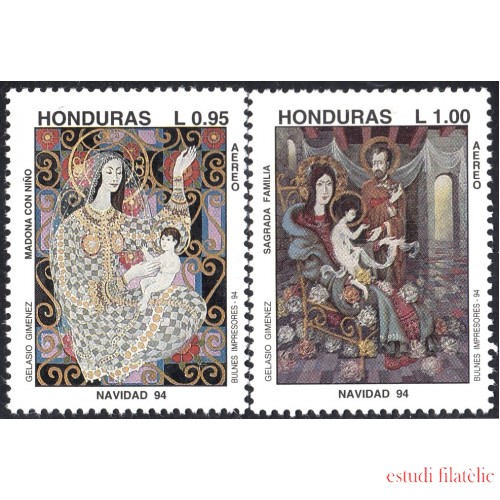 Honduras A- 855/56 1994 Navidad Christmas MNH