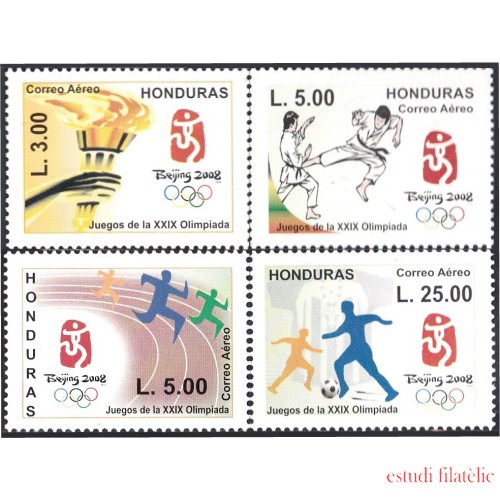 Honduras A- 1328/31 2008 Juegos de la XXIX Olimpiada MNH