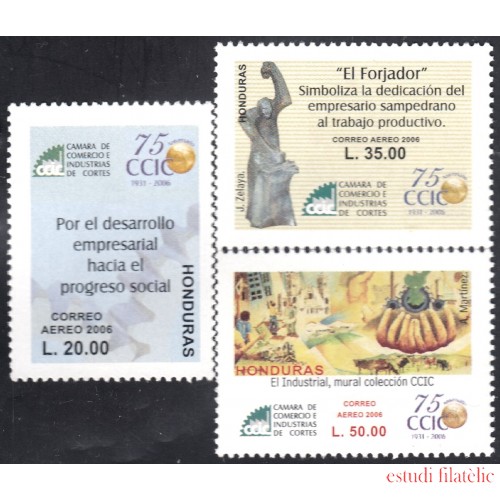 Honduras A- 1283/85 2006 Cámara de Comercio e Industria de Cortes MNH