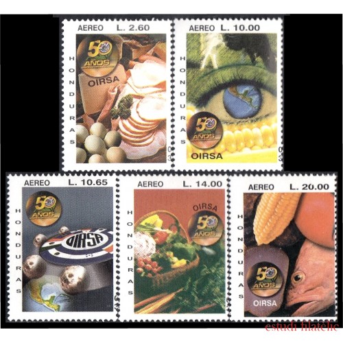 Honduras A- 1150/54 2003 50 Años de OIRSA MNH