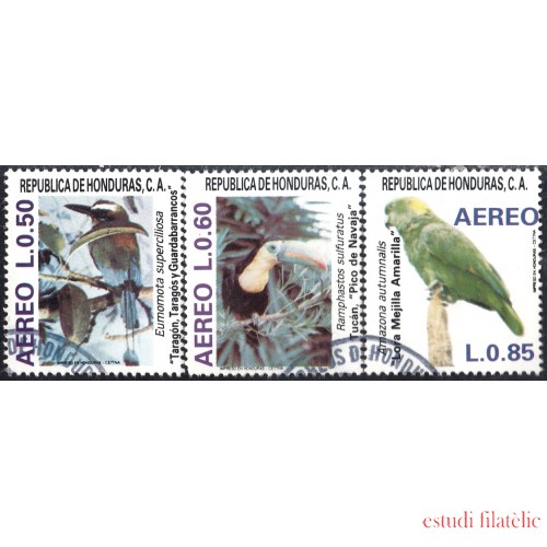 Honduras A- 713/15 1987 Fauna Pájaros Birds usados