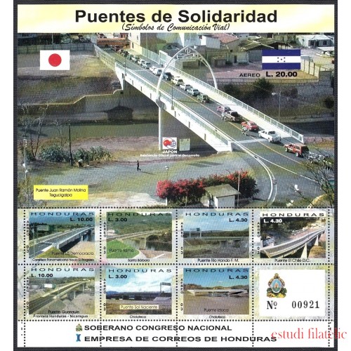 Honduras A- 1159/65 F1159 2003 Puente Juan Ramón Molina Tegucigalpa MNH