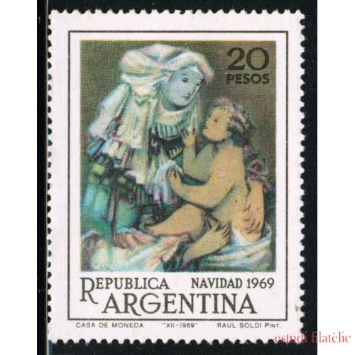 PI2/REL  Argentina  861  1969 Navidad Pintura  MNH