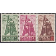 Mexico A- 83/85 1939 Estatua José María Morelos MNH