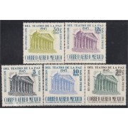 Mexico A- 139/43 1945 Reconstrucción del Teatro de La Paz MNH