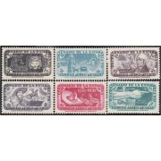 Mexico A- 191/96 1956 Centenario de la estampilla MH