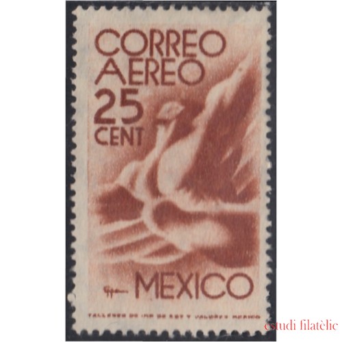 Mexico A- 133 1944 Filigrane B Correo Aéreo MH