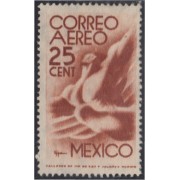 Mexico A- 133 1944 Filigrane B Correo Aéreo sin goma