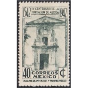 Mexico A- 111a 1942 IV Centenario de la Fundación de Mérida sin goma sin sb