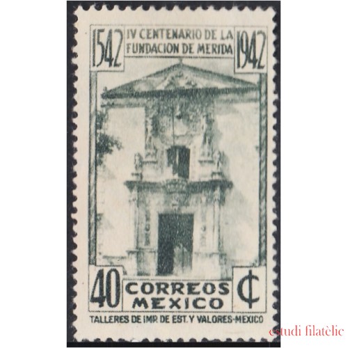 Mexico A- 111a 1942 IV Centenario de la Fundación de Mérida sin goma sin sb