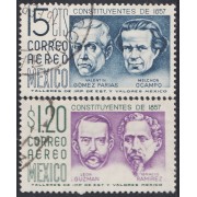 Mexico A- 197/98 1956 Valentín Gómez Melchor Ocampo Ignacio Ramirez León Guzmán usados