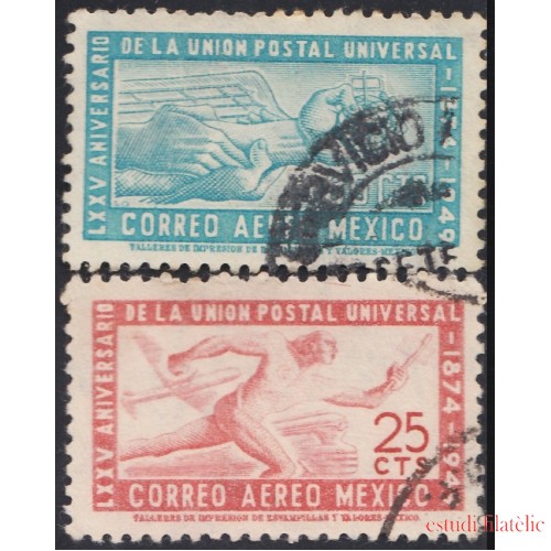 Mexico A- 180/81 1950 LXXV Aniversario de la Unión Postal Universal usados