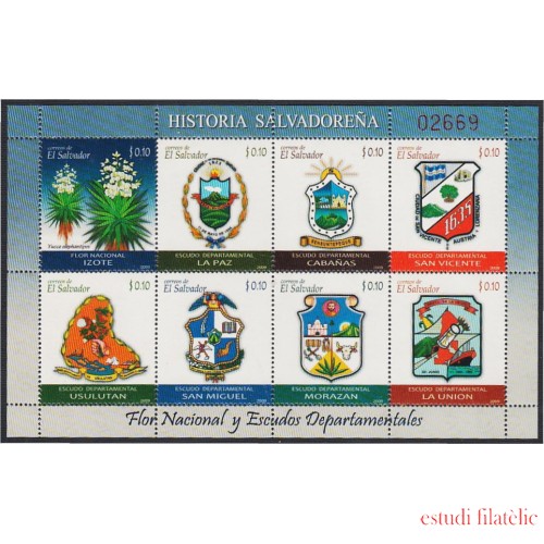 El Salvador 1779/86 2009 Historia del Salvador MNH