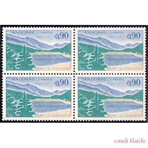 Andorra Francesa 163A Bl.4 1971 Lago Engolasters MNH