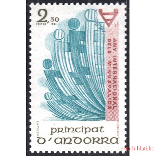 Andorra Francesa 299 1981 Año Internacional de los minusvalidos MNH