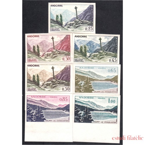 Andorra Francesa 158/64 1961/71 Paisajes MNH Sin dentar