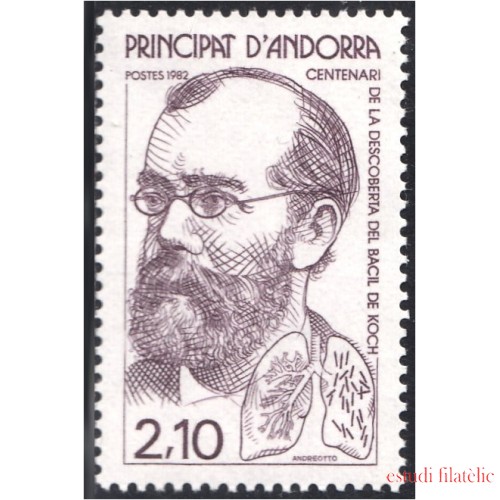 Andorra Francesa 308 1982 Robert Koch MNH