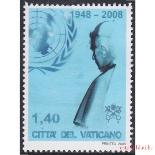 Vaticano 1469 2008 Viaje de SS Benedicto XVI a la ONU MNH