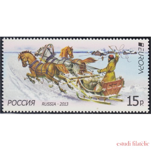 Rusia 7389 2013 Europa Vehículos Postales MNH