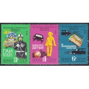 Rusia 4649/51 1979 Seguridad vial MNH