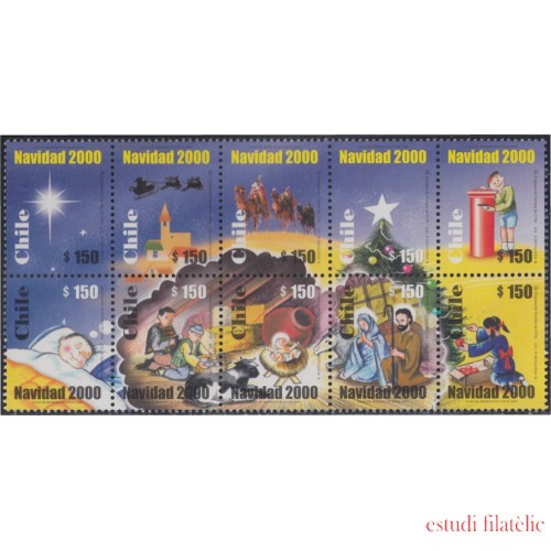 Chile 1561/70 2000 Navidad Christmas MNH