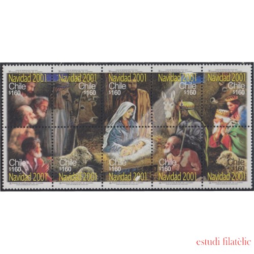 Chile 1605/14 2001 Navidad MNH