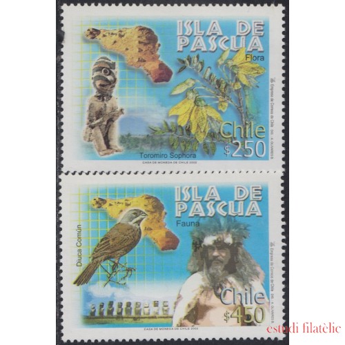 Chile 1638/39 2002 Isla de Pascua. Flora y Fauna MNH