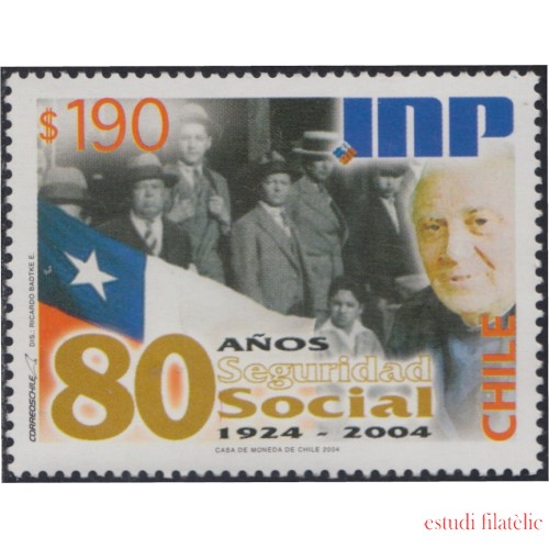 Chile 1675 2004 80 Años de la Seguridad Social MNH