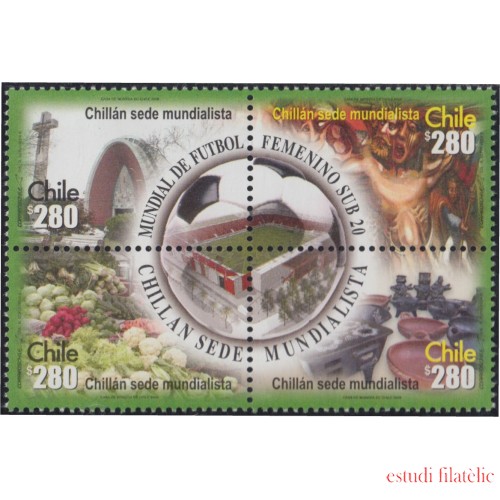 Chile 1846/49 2008 Mundial de Fútbol Femenino Sub 20  MNH