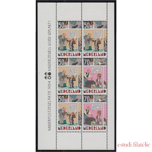 Holanda Netherlands HB 27 1985 La lección de música y El rey y el perro MNH