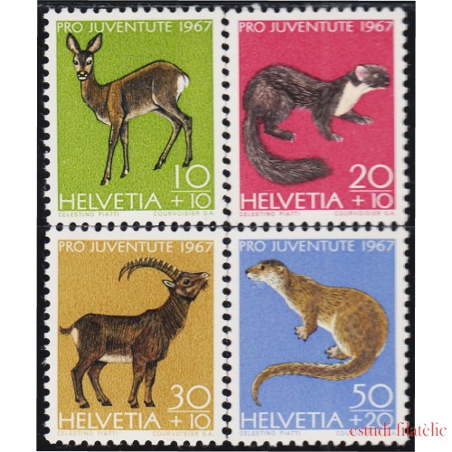 Suiza Switzerland 799/02 1967 Para la juventud Animales diversos MNH