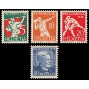 Suiza Switzerland 263/66 1932 Pro Juventud Eugene Huber MH