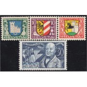 Suiza Switzerland 246/49 1930 Escudos de Villas y Efigies MH