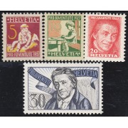 Suiza Switzerland 226/29 1927 Henri Pestalozzi Orfelinatos Pro juventud MH