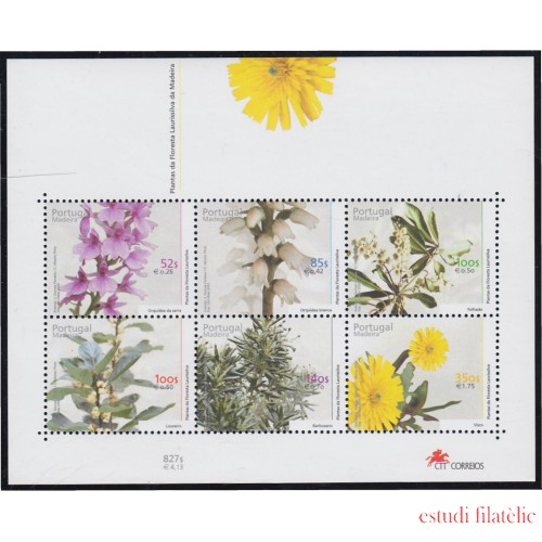 Madeira HB 21 2000 Plantas del bosque laurífero de Madeira MNH