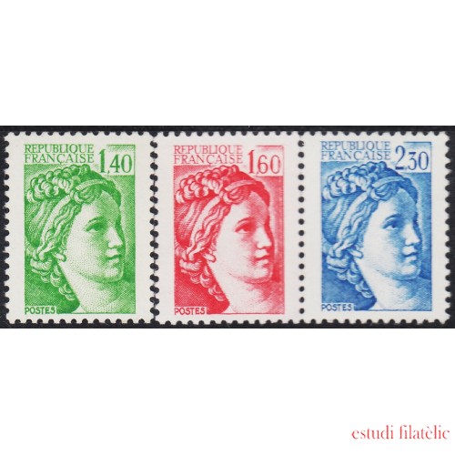 France Francia 2154/56 1981 Sabine de Gandon MNH