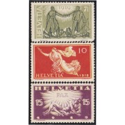 Suiza Switzerland 170/72 1919 Conmemoración de La Paz MNH