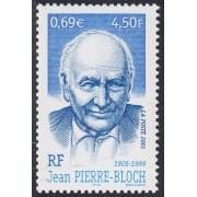 France Francia 3434 2001 Homenaje a Jean Pierre Bloch MNH