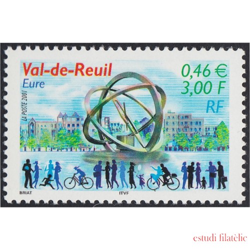 France Francia 3427 2001 La escultura de astrolabio de Alain Le Boucher MNH