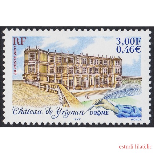 France Francia 3415 2001 Castillo de Grignan MNH