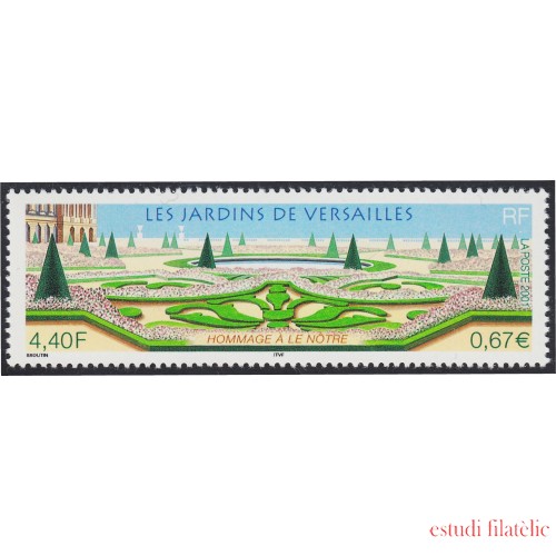 France Francia 3389 2001 Jardines de Versalles MNH