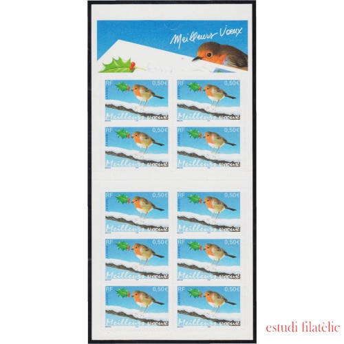 France Francia BC3622 2003 Carnet Ave Pájaro Bird MNH